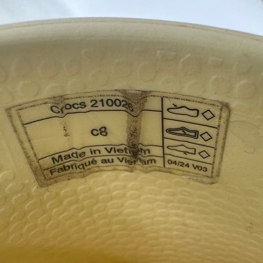 Crocs Handle It Rain Boots Toddler C8 Yellow Rainboots Rainbow Toddler - Picture 5 of 6
